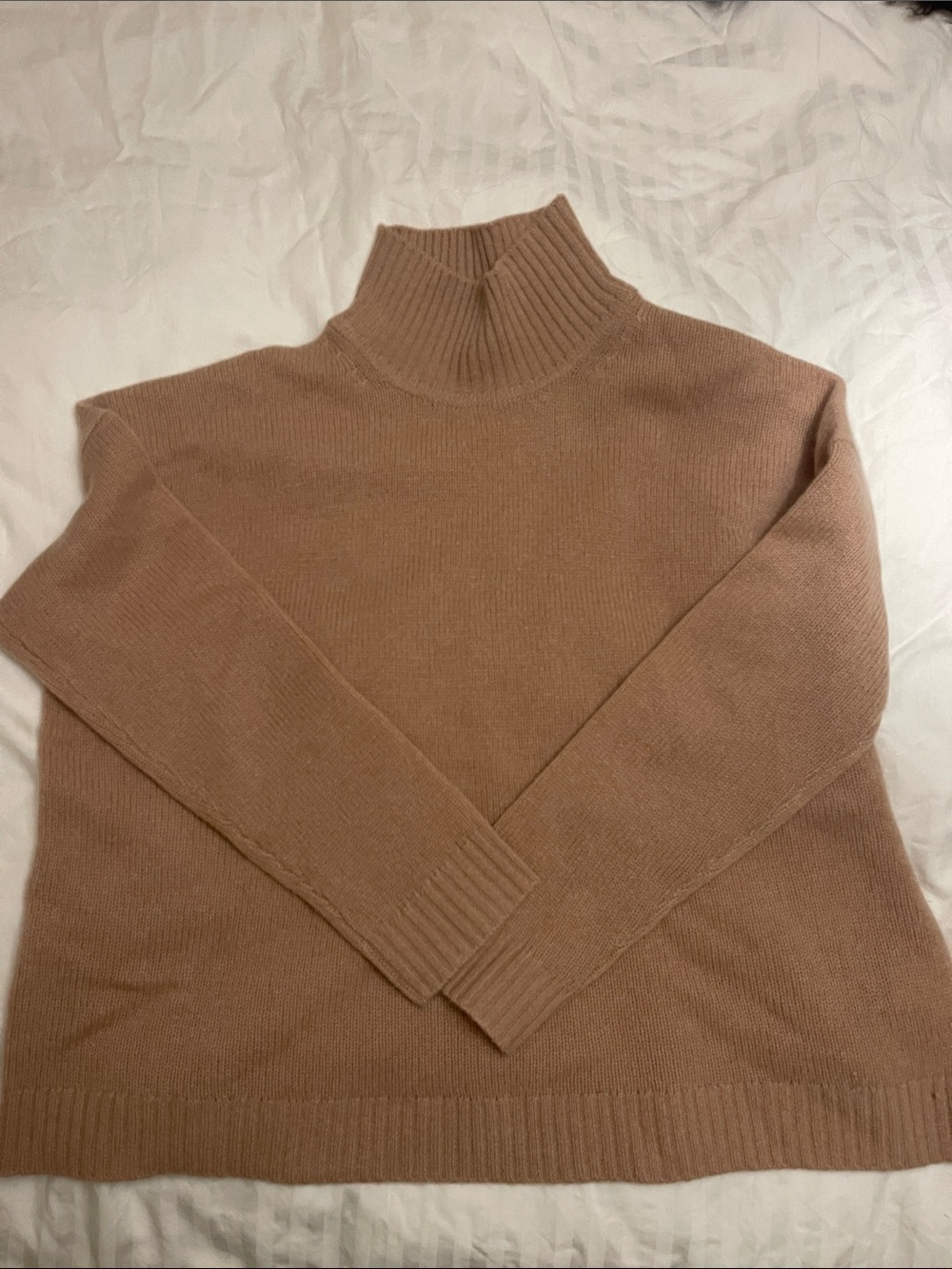 ANTONIO MELANI Tan Turtle Neck Sweater
